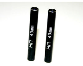 Hot Racing - Aluminum Standoff Post Link 6x43mm w/ M3 Threads, Black, 2pcs - Hobby Recreation Products