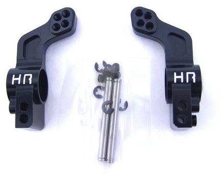 Hot Racing - Black Aluminum 0 Degree (stock) Rear Stub Axle Carriers - Hobby Recreation Products