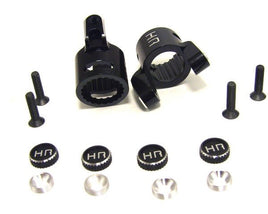 Hot Racing - Black Aluminum C-Hubs, for Axial XR10, Wraith - Hobby Recreation Products