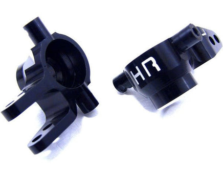 Hot Racing - Black Aluminum Front Knuckles (Pair), for Traxxas Slash 4x4 - Hobby Recreation Products