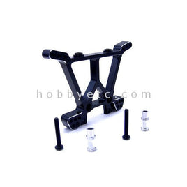 Hot Racing - Black Aluminum Rear Shock Tower for the Traxxas Slash 4x4, Stampede - Hobby Recreation Products