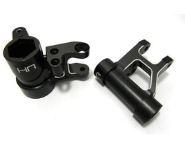 Hot Racing - Black Aluminum Steering Servo Saver Bell Crank, for Losi 5ive-T & WRC - Hobby Recreation Products
