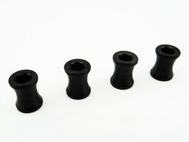 Hot Racing - Black Steel M4 Wheel Barrel Nut Fastener - Hobby Recreation Products