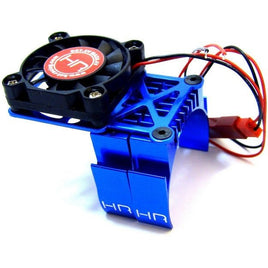 Hot Racing - Blue Multi Mount Fan, Heat Sink, 36mm Motors - Hobby Recreation Products