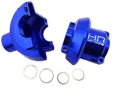Hot Racing - CNC Aluminum Outer Diff Case Blue Revo - Hobby Recreation Products