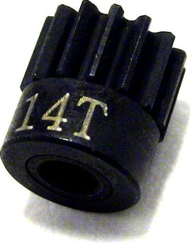 Hot Racing - Hardened Steel Pinion Gear, 14 Tooth, 48 Pitch, for 1/8 Bore - Hobby Recreation Products