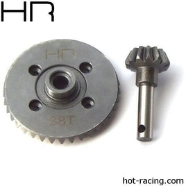 Hot Racing - Heavy Duty Spiral Bevel Gear Set 38/13 Tooth, for Axial AX10 (Stock) - Hobby Recreation Products