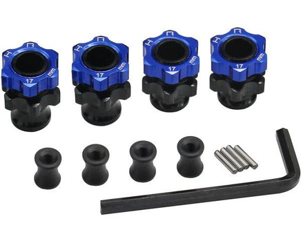 Hot Racing - Lightweight 17mm Aluminum Hubs, Front, +3mm, for Slash 2wd - Hobby Recreation Products
