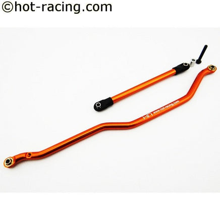 Hot Racing - Orange Aluminum Fixed Link Steering Rod, Axial Wraith, Ridgecrest, Deadbolt - Hobby Recreation Products