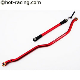 Hot Racing - Red Aluminum Fixed Link Steering Rod, Axial Wraith, Ridgecrest, Deadbolt - Hobby Recreation Products