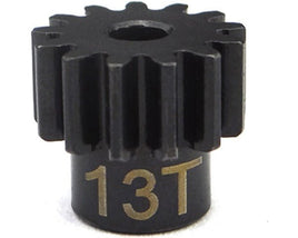 Hot Racing - Short Black Steel Pinion Gear, 32 Pitch, 13 Tooth, Brushless - Hobby Recreation Products