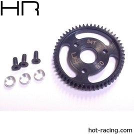 Hot Racing - Silver 54 Tooth 32 Pitch, 0.8M Steel Spur Gear - Hobby Recreation Products
