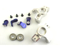 Hot Racing - Silver Aluminum Front Steering Knuckles, for Losi Rock Comp Crawler - Hobby Recreation Products