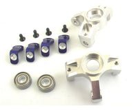 Hot Racing - Silver Aluminum Front Steering Knuckles, for Losi Rock Comp Crawler - Hobby Recreation Products