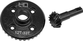 Hot Racing - Steel Helical Differential Ring/Pinion Overdrive, 12 Tooth & 33 Tooth, for Traxxas TRX4 - Hobby Recreation Products