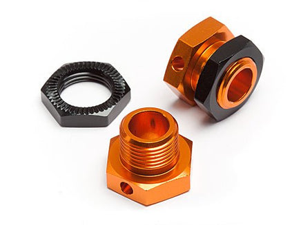 HPI Racing - 5mm Hex Wheel Adapters, Trophy Buggy (Orange/Black) - Hobby Recreation Products