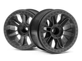 HPI Racing - 6-Shot Jumpshot ST Wheel, Black, (2pcs) - Hobby Recreation Products
