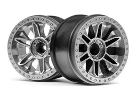 HPI Racing - 6-Shot ST Wheel (Silver/2pcs) - Hobby Recreation Products