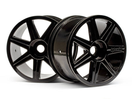 HPI Racing - 7 Spoke Black Chrome Trophy Truggy Wheels - Hobby Recreation Products