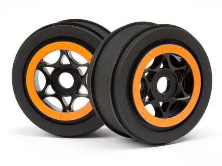 HPI Racing - Black and Orange AH-64 Wheel, 42X83mm, for the Apache C1 SC (2pcs) - Hobby Recreation Products