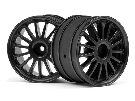 HPI Racing - Black Tarmac Wheel, 2.2", 57X35mm, for the WR8 (2pcs) - Hobby Recreation Products