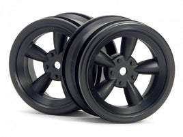 HPI Racing - Black Vintage 5 Spoke Wheel, 26mm, 0mm Offset (2pcs) - Hobby Recreation Products