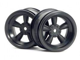 HPI Racing - Black Vintage 5 Spoke Wheel, 31mm, 6mm Offset (2pcs) - Hobby Recreation Products