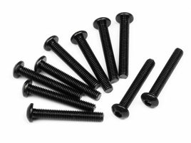 HPI Racing - Button Head Screw, M3X20mm, Hex Socket, (10pcs) - Hobby Recreation Products