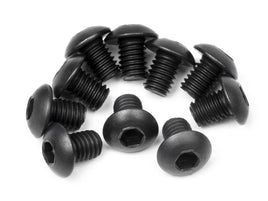 HPI Racing - Button Head Screw M3X4mm (Hex Socket/10pcs) - Hobby Recreation Products