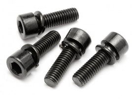 HPI Racing - Cap Head Screw, M5X16mm, (4pcs), Fuelie 23 Engine/Spring Washer - Hobby Recreation Products