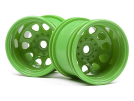 HPI Racing - Classic King Wheel, Green, 2.2in, (2pcs) - Hobby Recreation Products