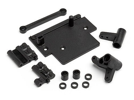 HPI Racing - ESC Plate and Steering Bellcrank for Bullet and WR8 Flux - Hobby Recreation Products