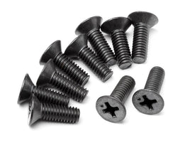 HPI Racing - Flat Head Screw, 4X12mm, (6pcs) - Hobby Recreation Products
