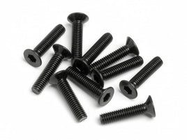 HPI Racing - Flat Head Screw, M2.5X12mm, Hexsocket, (10pcs) - Hobby Recreation Products