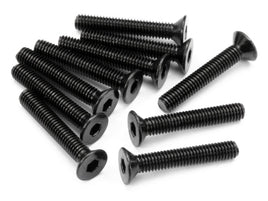 HPI Racing - Flat Head Screw, M3X18mm, Hex Socket, (10pcs) - Hobby Recreation Products