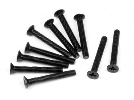 HPI Racing - Flat Head Screw, M3X24mm, (10pcs) - Hobby Recreation Products