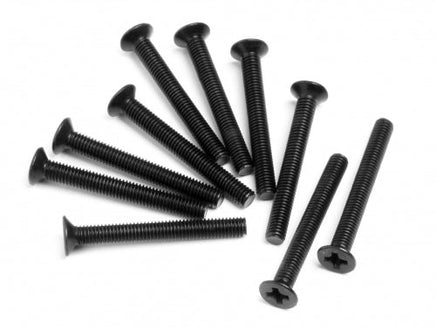 HPI Racing - Flat Head Screw, M3X26mm, (10pcs) - Hobby Recreation Products