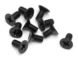 HPI Racing - Flat Head Screw, M3X6mm, (10pcs) - Hobby Recreation Products