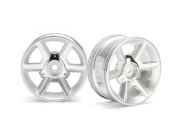 HPI Racing - GT Wheel, Silver, 6mm Offset, (2pcs) - Hobby Recreation Products