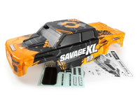 HPI Racing - GTXL-6 Kingcab Painted Truck Body (Orange/Black) - Hobby Recreation Products