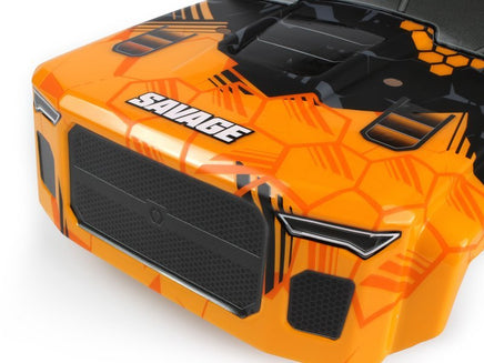 HPI Racing - GTXL-6 Kingcab Painted Truck Body (Orange/Black) - Hobby Recreation Products