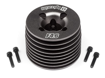 HPI Racing - Gunmetal Aluminum Heatsink Head, for the F4.6 V2 Engine - Hobby Recreation Products