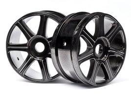 HPI Racing - HB Edge Wheel, Black Chrome, (2pcs), 1/8 Buggy - Hobby Recreation Products