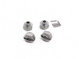 HPI Racing - Hex Wheel Hub, 12mm, Silver, (4pc), MT 2 18SS/Std/MT 2/MT/Rush/EP - Hobby Recreation Products