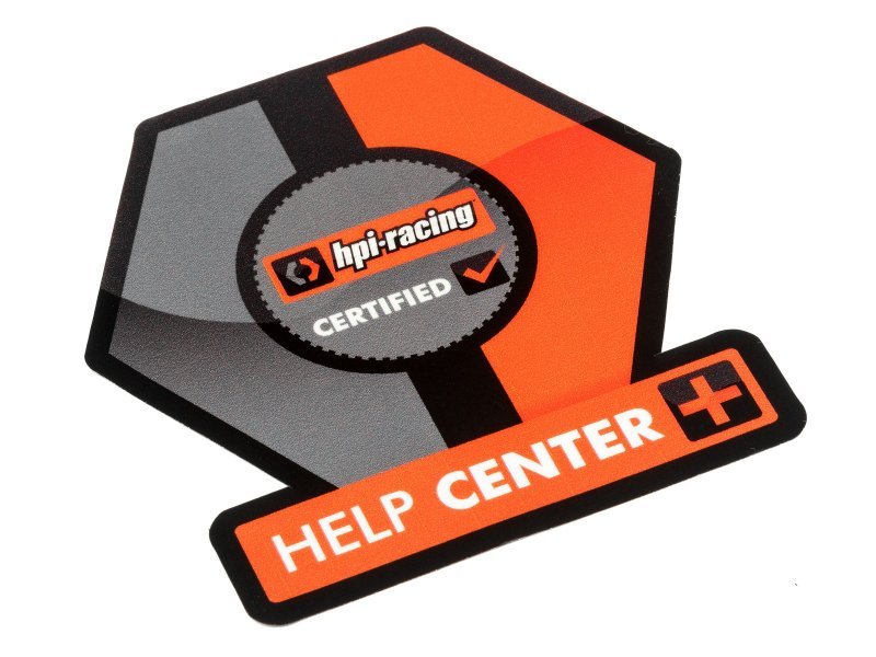 Hpi Sticker HPI Help Center Shop Window Sticker| Hobby Recreation Products