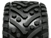 HPI Racing - Mounted Goliath Tire, 178X97mm, on Blast Wheel, Chrome, Savage X - Hobby Recreation Products