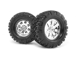 HPI Racing - Mounted Super Mudders Tire, 155X85mm, (2pcs), Savage (14mm Hex) - Hobby Recreation Products