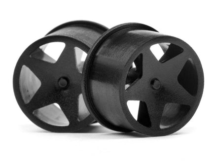 HPI Racing - Q32 Super Star Wheel Set, Front and Rear, Black, 18X10/18X14 (4pcs) - Hobby Recreation Products