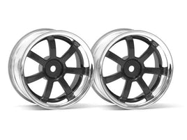 HPI Racing - Rays Gram Lights 57S-Pro Wheel, Chrome/Gunmetal, 9mm Offset - Hobby Recreation Products