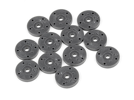 HPI Racing - Shock Piston Set, 4 and 5 Hole, for the Apache C1 (1.2,/1.3/1.4mm) - Hobby Recreation Products